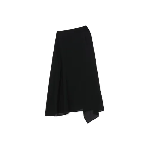 Yohji Yamamoto Черные Женские Повседневные Длинные Юбки