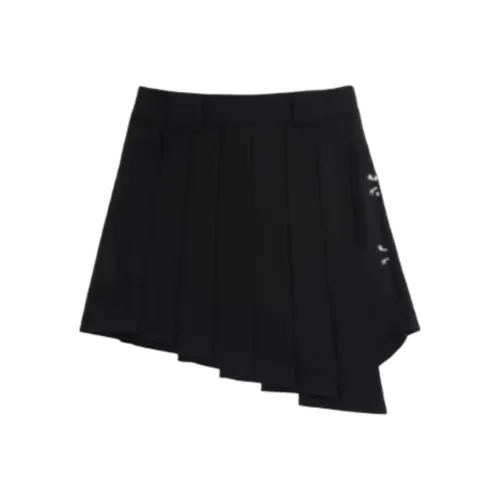 TSMLXLT Повседневная короткая юбка женская цвет полночный черный