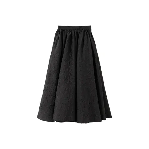 YUMOMO STAR Повседневная длинная юбка универсальная черная для женщин