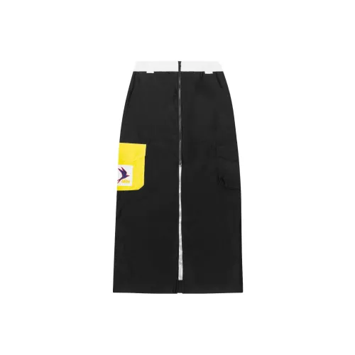 GANNI X 66°NORTH Черная Женская Повседневная Длинная Юбка