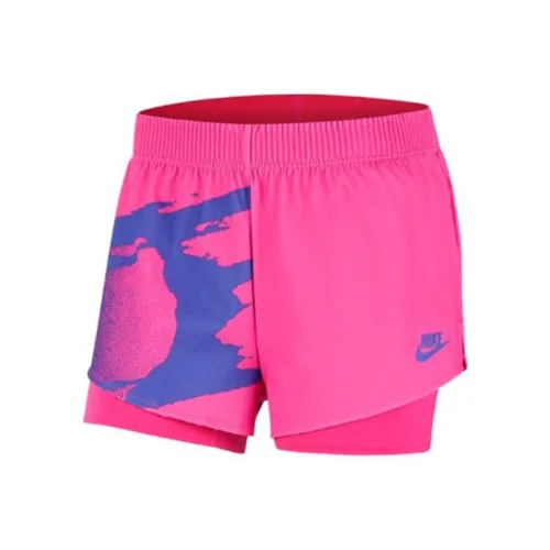 Nike Розовые Фольговые Женские Теннисные Шорты