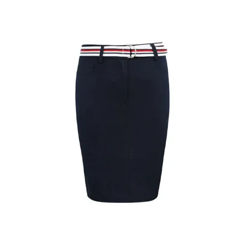 Tommy Hilfiger SS23 Темно-синий Женские Повседневные Короткие Юбки