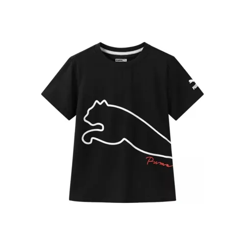 PUMA Черный 90001 Kids T Рубашки