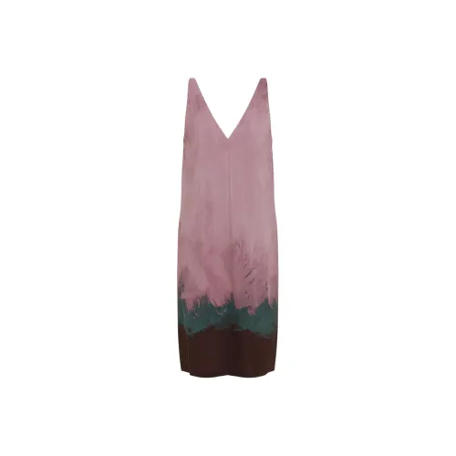 DRIES VAN NOTEN Розовые Женские Платья без рукавов