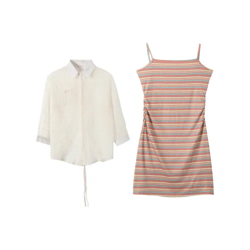 IQC Одежда Наборы Топ+Платье Женские Комплекты с юбкой