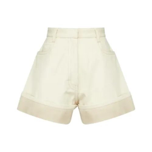 PRADA SS23 Джинсовые шорты Женские Бежево-желтые