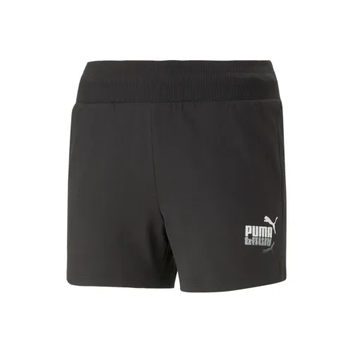 PUMA SUMMER SPLASH Sweat Shorts 4' TR Спортивные шорты Женские Черный