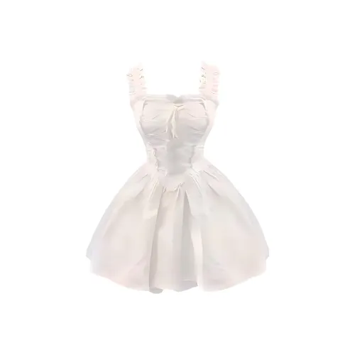 PUREIDOL Slip Платье Женское Белое