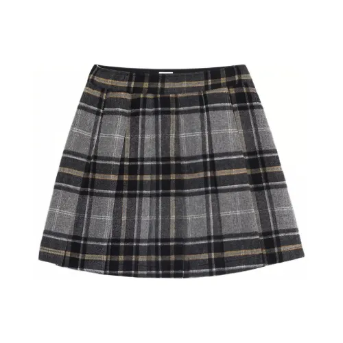 GAP Повседневные короткие юбки Женские Черная клетка