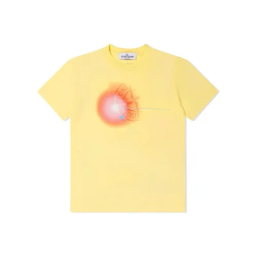 STONE ISLAND T-рубашка Детская Желтая