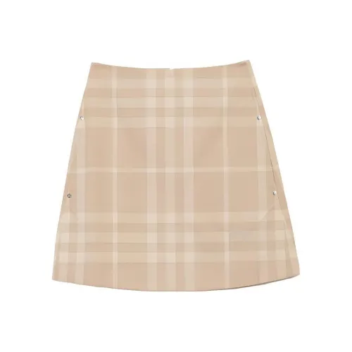 Burberry Повседневные короткие юбки Женские CAMEL