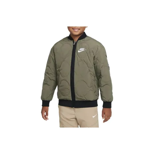 Nike Куртки и Пальто Детские Оливково-Зеленые