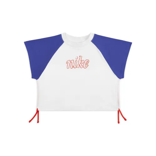 NIKE Фиолетово-белые Kids T-рубашки
