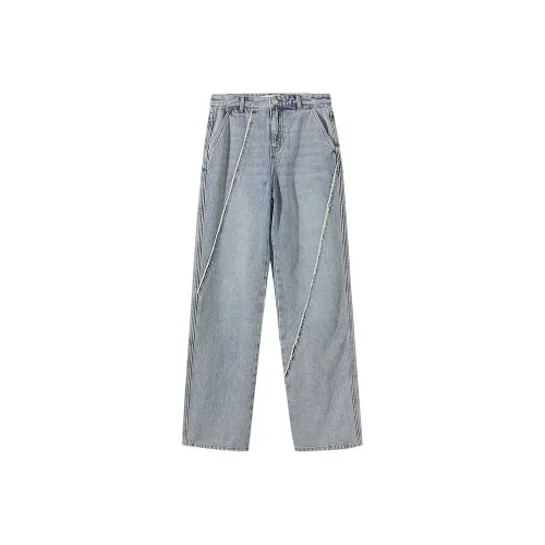 Metersbonwe Джинсы Женские Джинсовый Светло-Синий