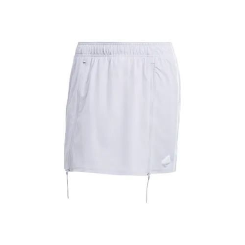 Adidas Dance All Gender Ткани вязаные Шорты-юбка Повседневные короткие юбки Женские Серебряный