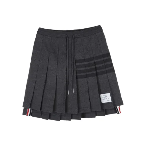 THOM BROWNE Темно-серые Женские Повседневные Короткие Юбки