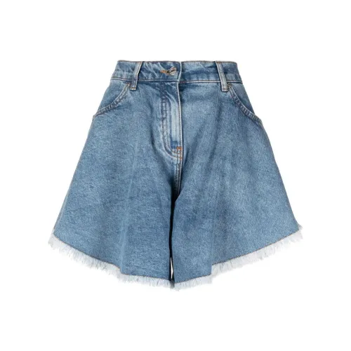 MOSCHINO Синие Женские Джинсовые Шорты