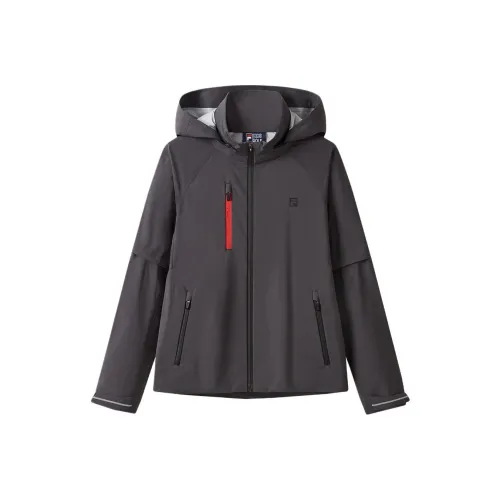 FILA KIDS Куртка Прозрачный Черный Подростки