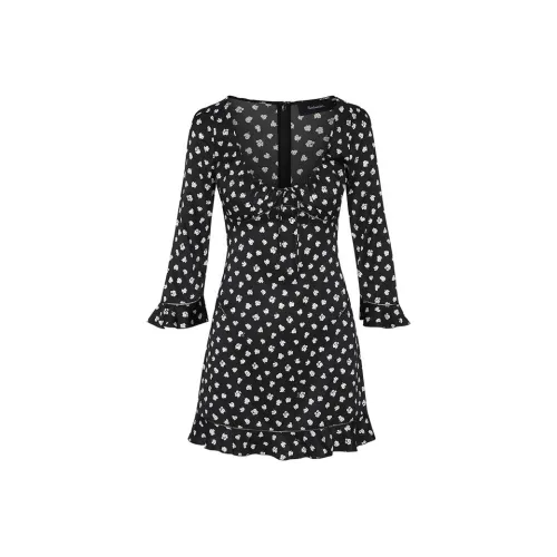 Realisation Par Длинное платье с длинными рукавами женское Forget ME not Forget ME not