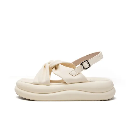 EXULL Q One Ремень Сандалии 4,5CM Женские Экрю