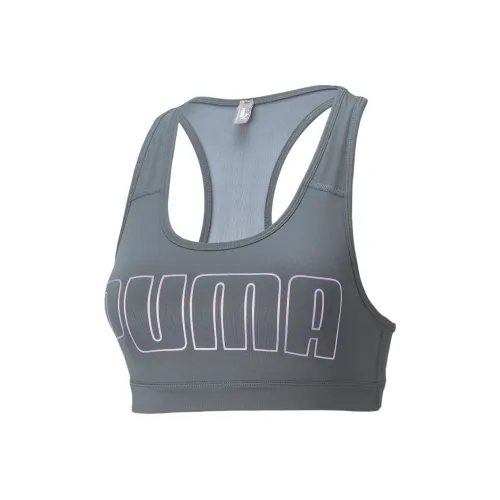 PUMA MID IMPACT 4KEEPS Graphic Sport Бюстгальтер Спортивное белье Женские Серый