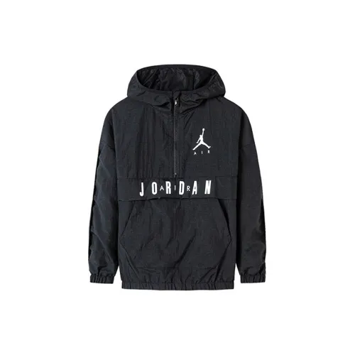Джордан Куртка Nike Air Jordan Белый Черный Детская