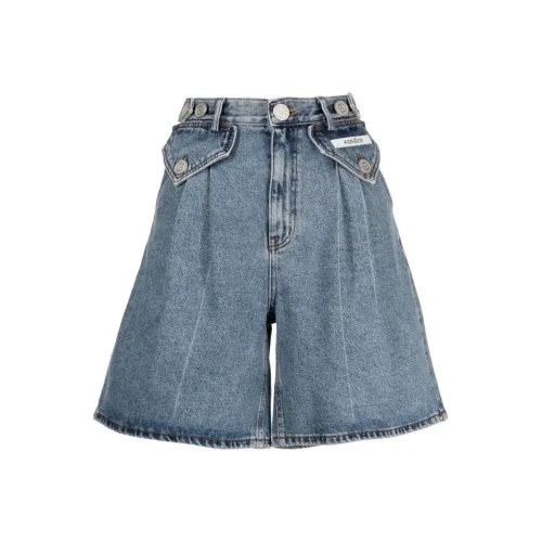 KIMHEKIM Синие Женские Джинсовые Шорты