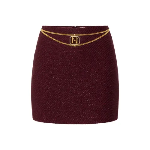 Elisabetta Franchi SS24 Повседневные короткие юбки Женские Красный