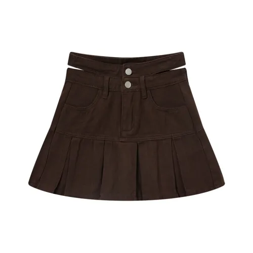 BETTERSAY Кофе Женские Джинсовые Короткие Юбки