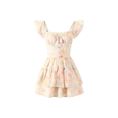 WOVLAS Юбка-платье Женское Светло-розовое