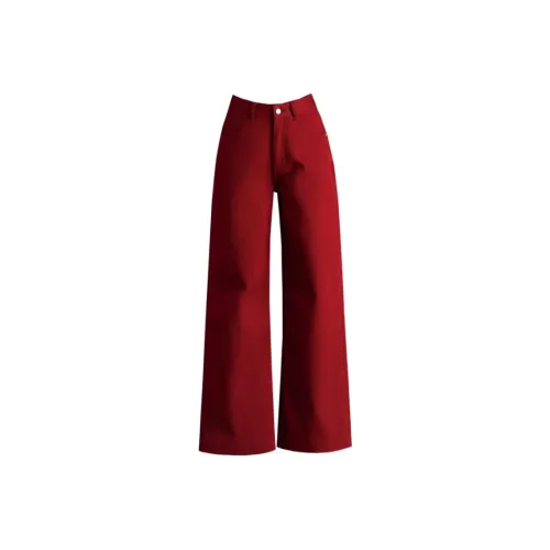 You cow me pants Анкора Красный Женские Джинсы