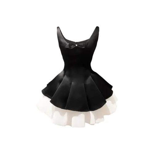 BIFH Без рукавов Платье Женское Черное