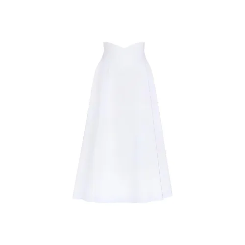 Alexander McQueen SS24 Повседневный Длинный Юбка Женская Белая