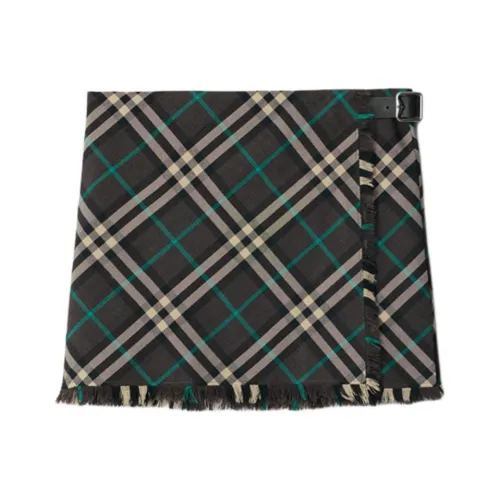 Burberry Повседневные короткие юбки Женские Зеленый
