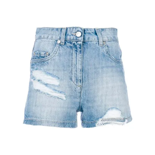 MOSCHINO Синие Женские Джинсовые Шорты