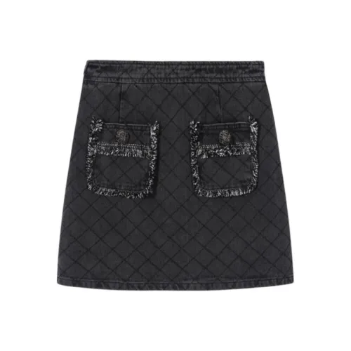 EICHITOO Повседневные короткие юбки женские темно-серый