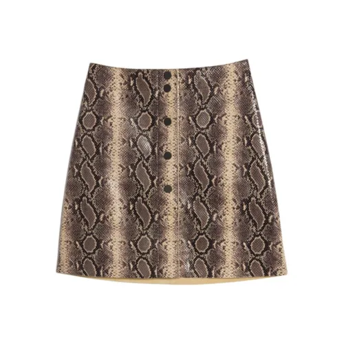 Sandro Повседневные короткие юбки Женские Коричневый