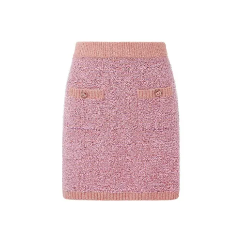 d'zzit Повседневные короткие юбки Женские Розовый