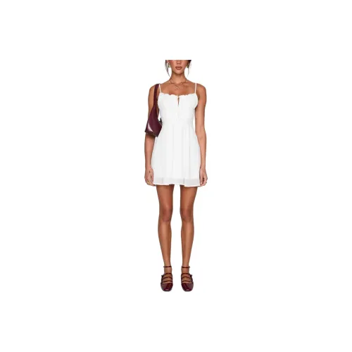 PRINCESS POLLY Pure Joy Мини Платье Белый Slip Платье Women's WHITE Белый