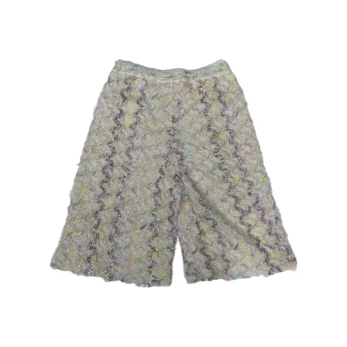 CHANEL 22P Весенне-летняя Коллекция Предварительный просмотр Повседневные шорты Женские Белые