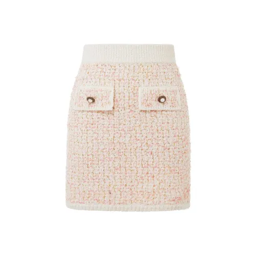 d'zzit Повседневные короткие юбки Женские Розовый