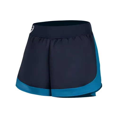 ASICS Спортивные шорты Женские Темно-синий Зеленый