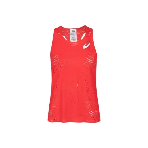 Asics Красный Женские Спортивные Майки Без Рукавов