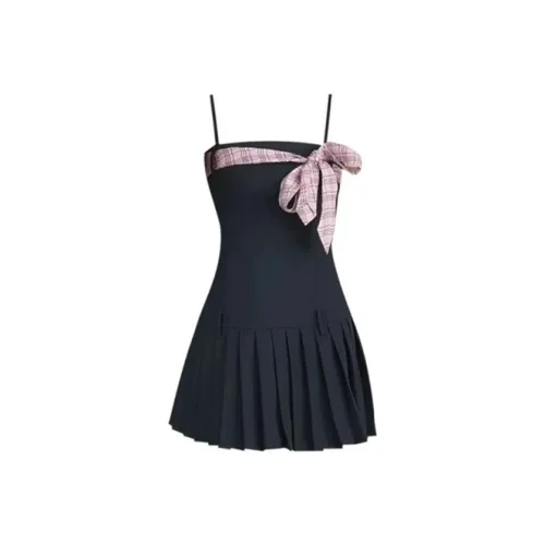 MO VOICE Slip Платье Женское Темно-синий