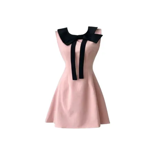 GOSO Без рукавов Платье Женское Розовое Платье