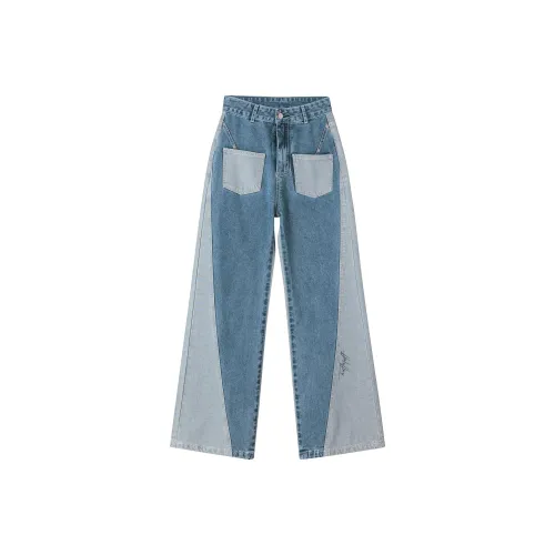 HUFFNPUFF Синие Женские Джинсы