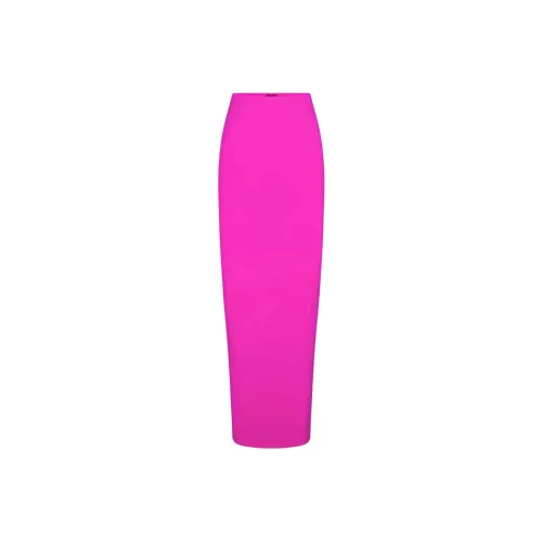 SKIMS Мягкий Сглаживающий Бесшовный Длинный Туб Юбка Повседневный Длинный Юбка Женская Фуксия Фуксия
