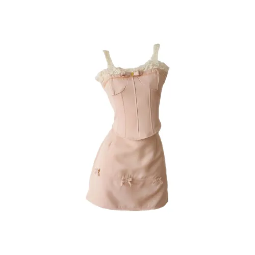 CPAURA Комплект с юбкой Женские Wear Розовый