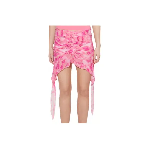 Misbhv SS24 Повседневные короткие юбки Женские Розовый