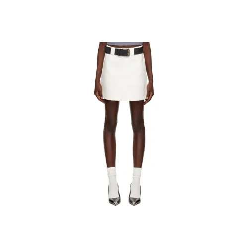 Fax Copy Express Белый Женские Повседневные Короткие Юбки